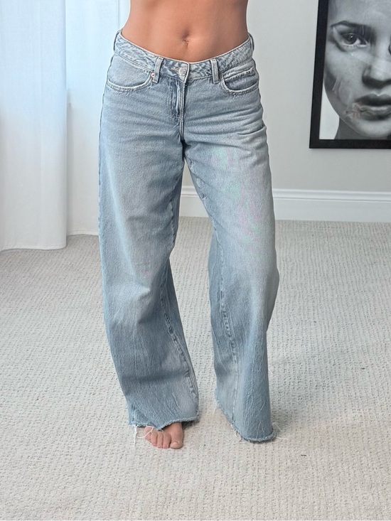 Garage Denim - Garage Light Blue Low rise Wide Leg Jeans